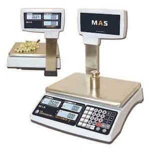 Весы электронные торговые со стойкой Mas mr1-15p